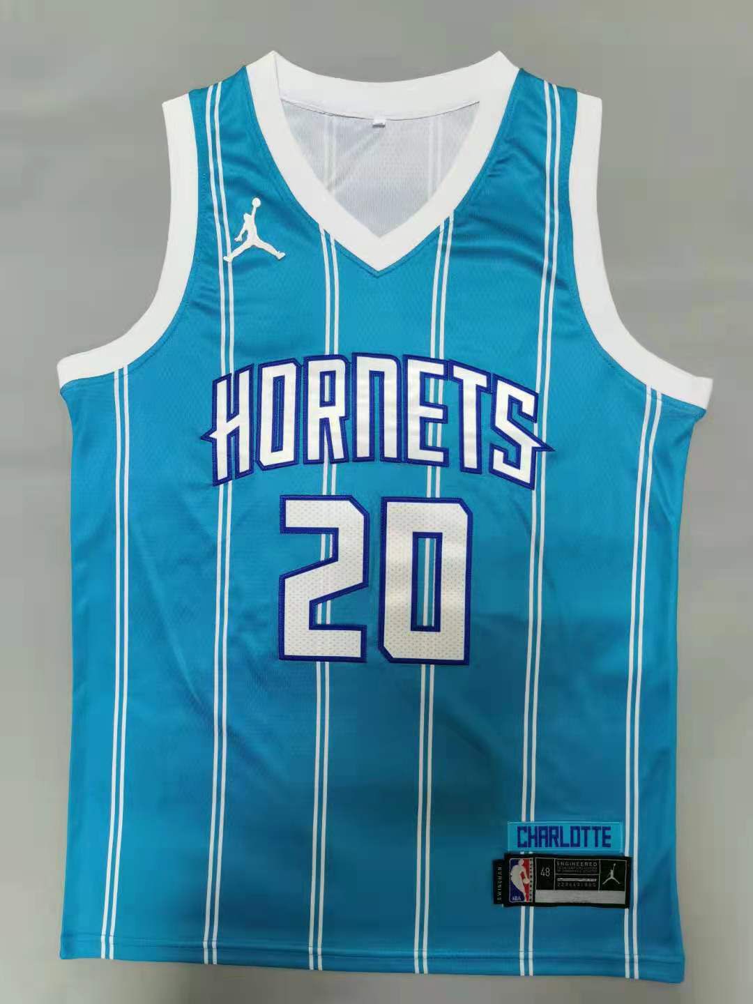 Cheap Men Charlotte Hornets 20 Hayward Blue 2021 Game NBA Jersey